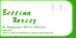 bettina moricz business card